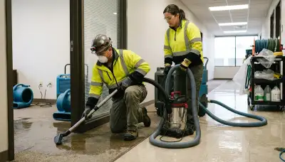 Emergency water removal service truck in Lansing, MI for 24/7 water damage cleanup