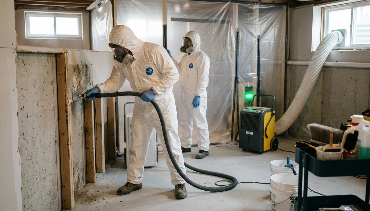 Mold removal inspection for water damage in Lansing, MI home by 24/7 water damage experts