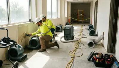 Structural drying equipment for water damage cleanup in Lansing, MI home