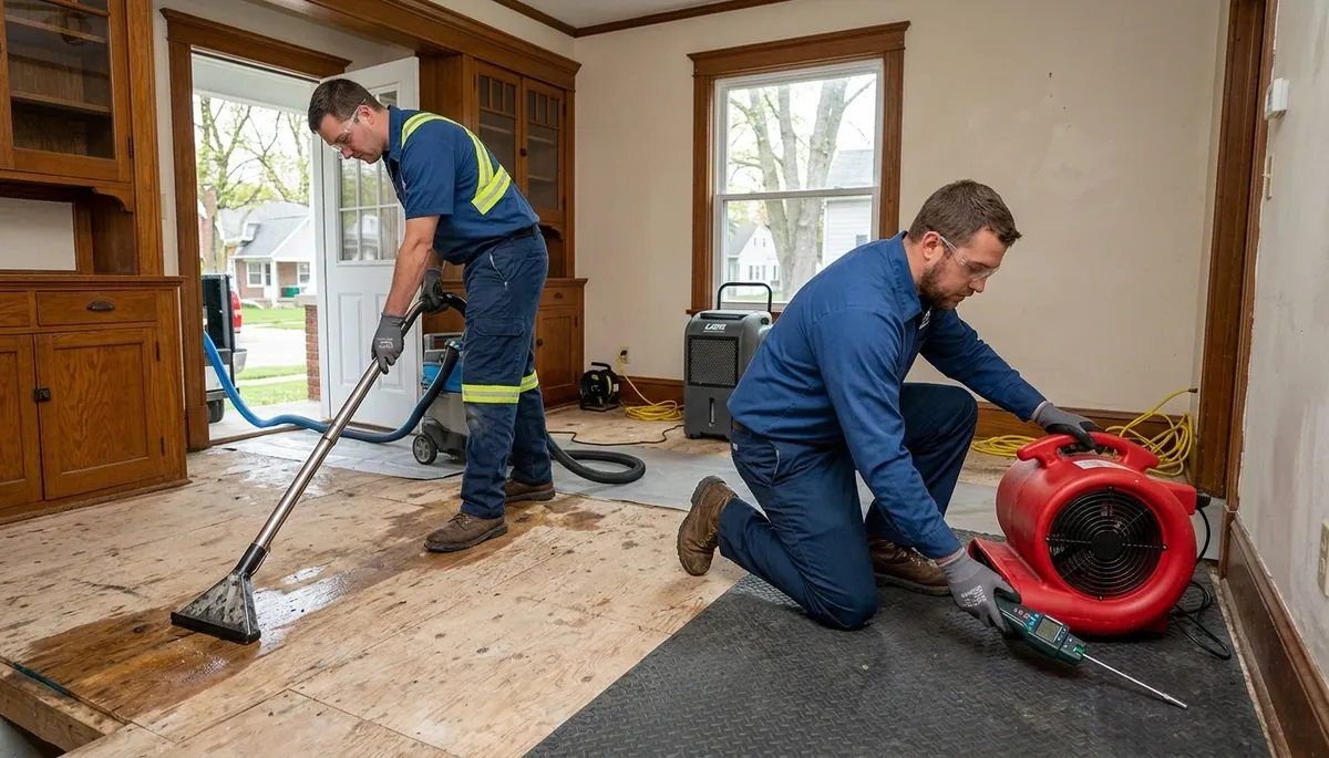 Water damage restoration team in Lansing, MI serving homes and businesses