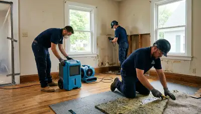 Water damage restoration team serving Lansing, MI for emergency cleanup and drying services