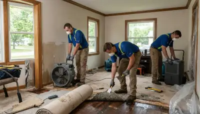Water damage restoration team serving Lansing, MI for emergency cleanup and repairs