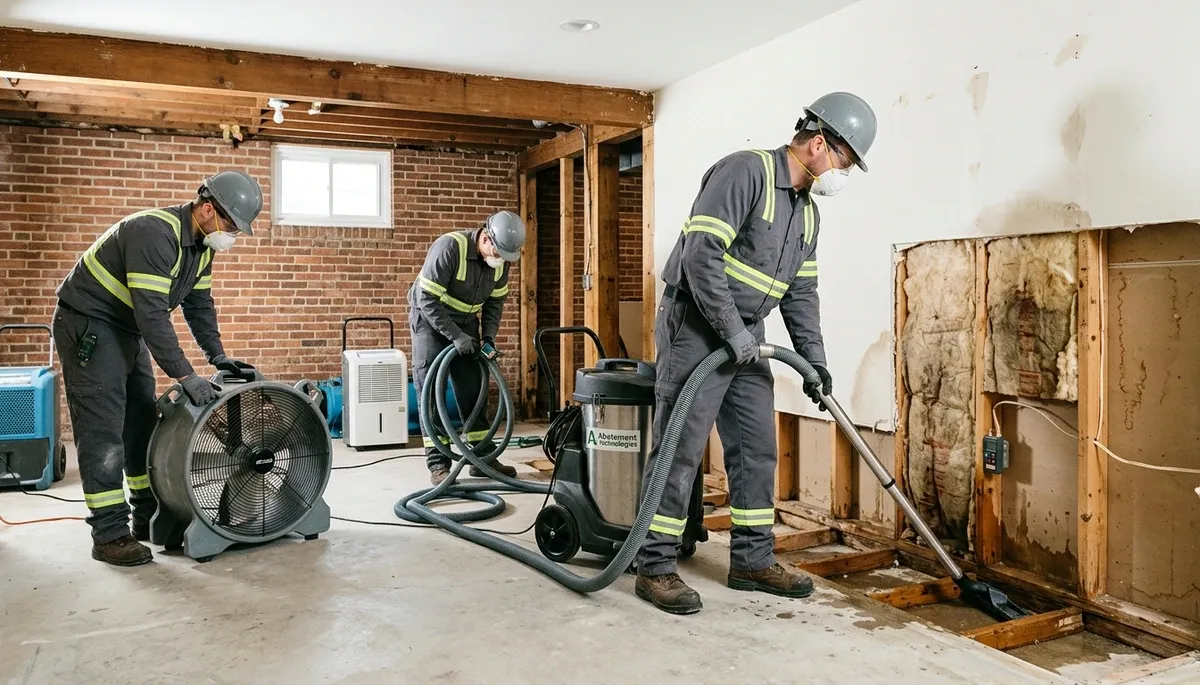 Water damage restoration team serving Lansing, MI for emergency cleanup and drying services
