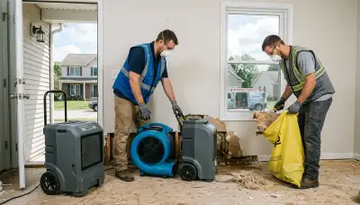 Water damage restoration team serving Lansing, MI for emergency water cleanup and drying