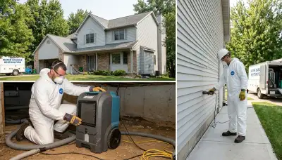 Water damage restoration team serving Lansing, MI for emergency cleanup and repairs