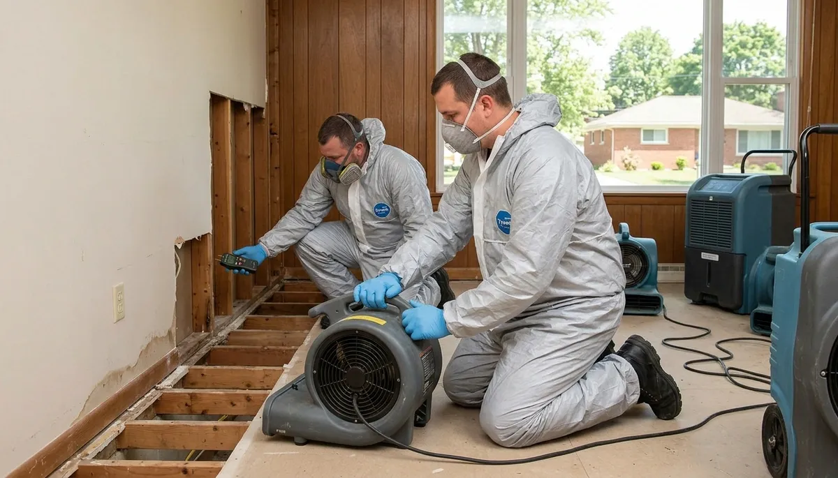 Water damage restoration team serving Lansing, MI, for emergency cleanup and drying services