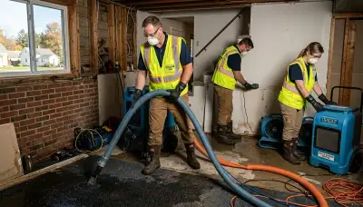 Water damage restoration team serving Lansing, MI for emergency cleanup and repair