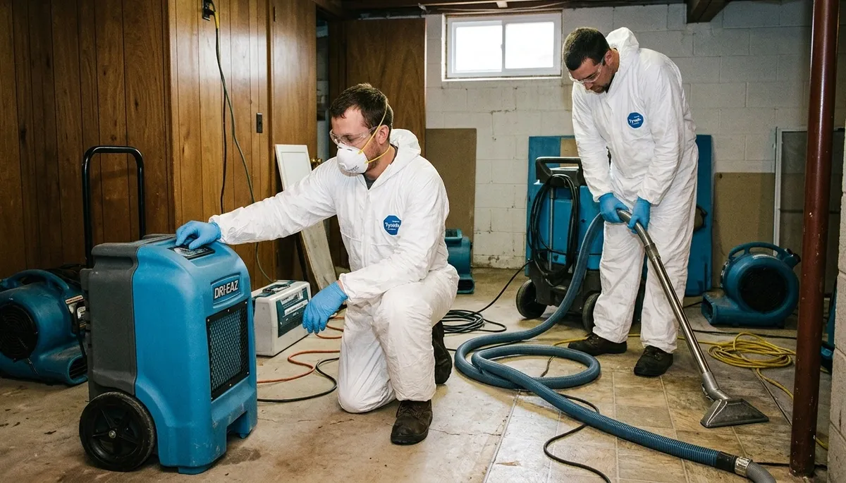 Water damage restoration team serving Lansing, MI for emergency cleanup and repair